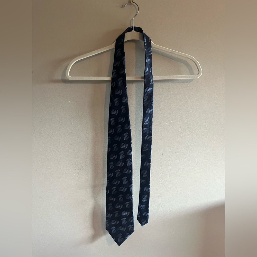 Altea Elegant Navy Blue Patterned Men's Tie